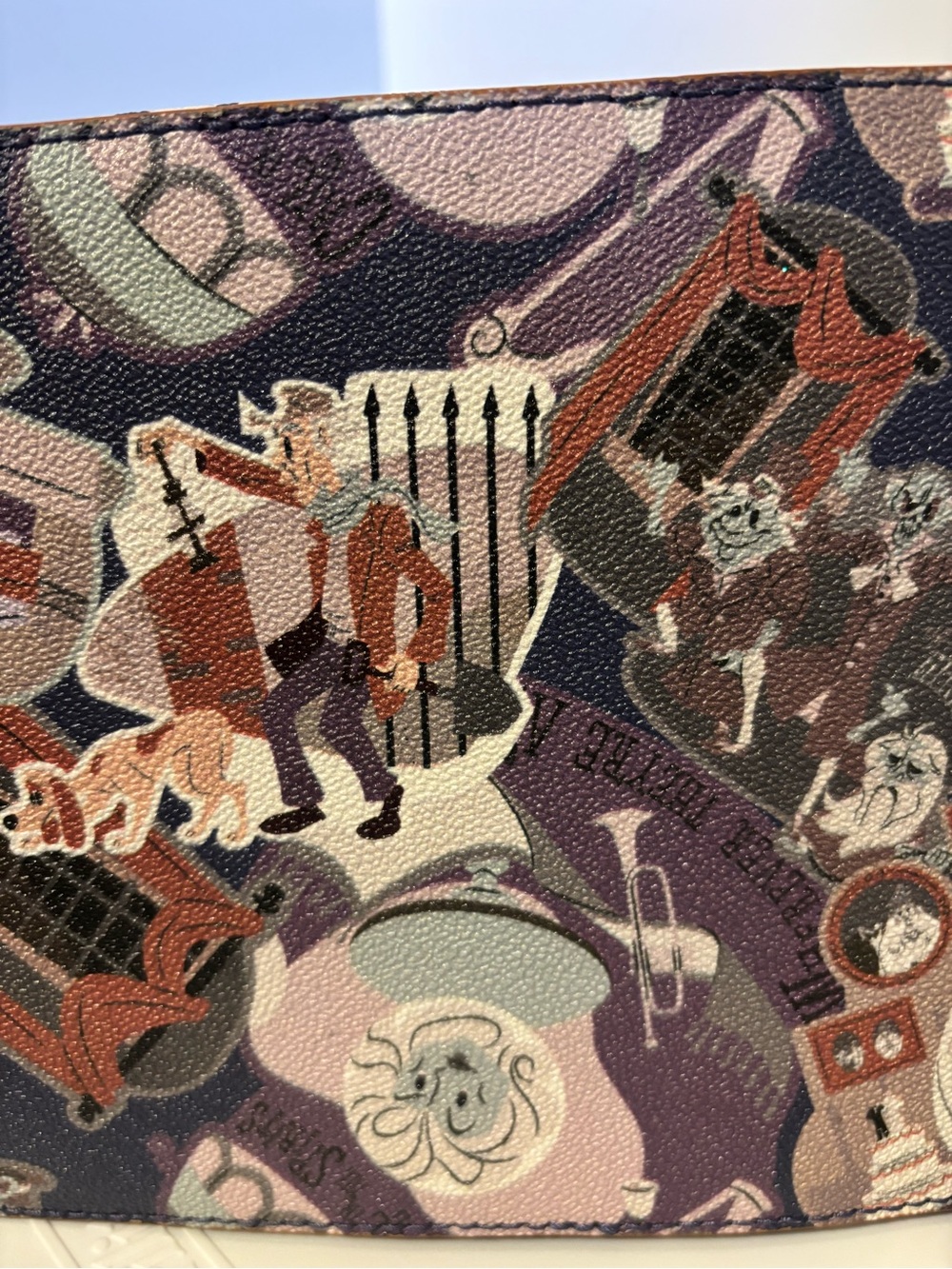 Dooney & Bourke Haunted Mansion Satchel with Navy Trim - Picture 11 of 13